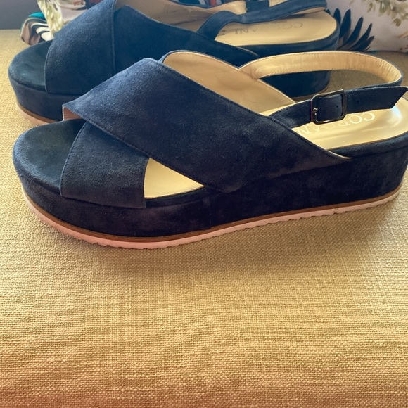 Cordani Kaylee Blue Criss-cross platform sandals size 41 - Picture 2 of 8